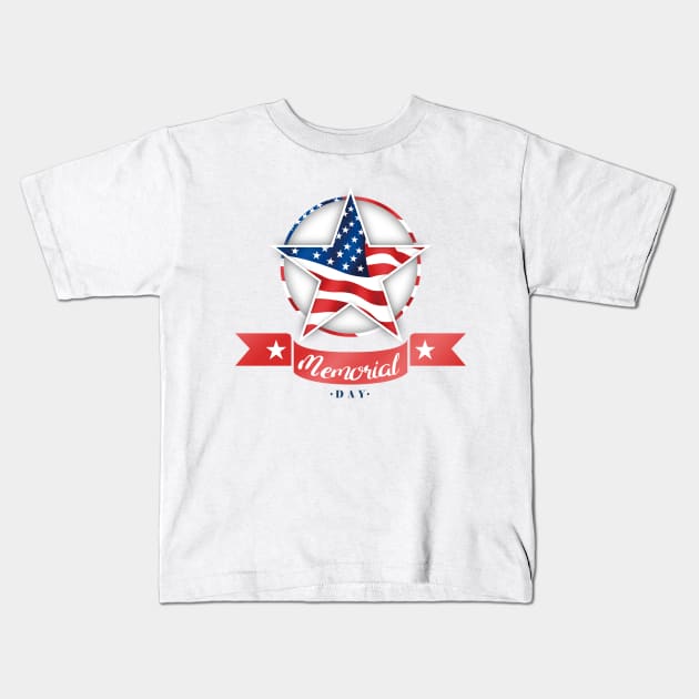 memorial day Kids T-Shirt by The Pharaohs